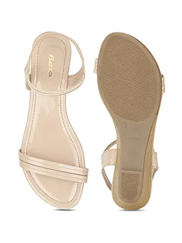 Bata Women's June Sandal Beige 5 Kids UK (5618219)