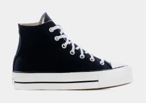 Chuck Taylor All Star Lift Platform Canvas Womens Lifestyle Shoes (Black)