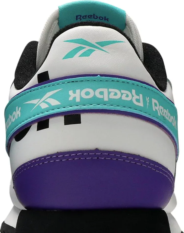 Classic leather 'white turquoise' Reebok sneakers, white