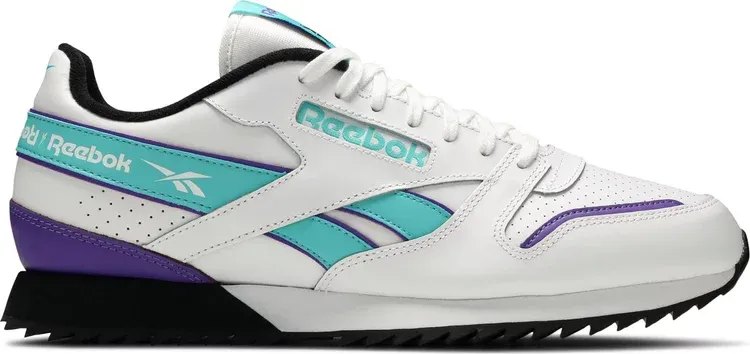 Classic leather 'white turquoise' Reebok sneakers, white