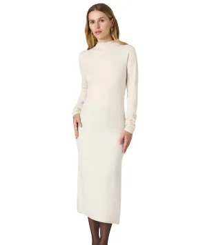 Cosysoft Side Split Midi Dress- Oatmeal