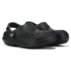 Crocs Women's Classic Furry Lined Clogs, Black