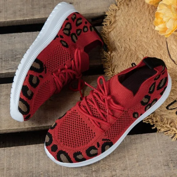 deanwangkt - Red Casual Sportswear Daily Patchwork Frenulum Round Comfortable Shoes