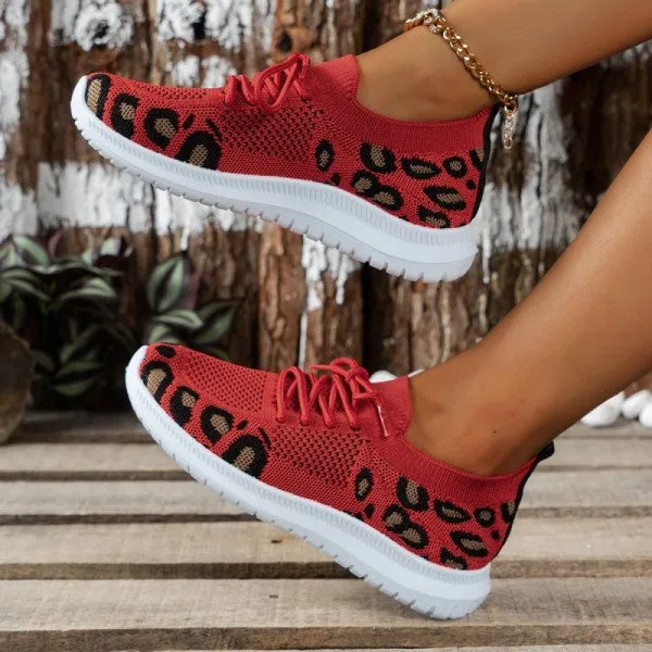 deanwangkt - Red Casual Sportswear Daily Patchwork Frenulum Round Comfortable Shoes