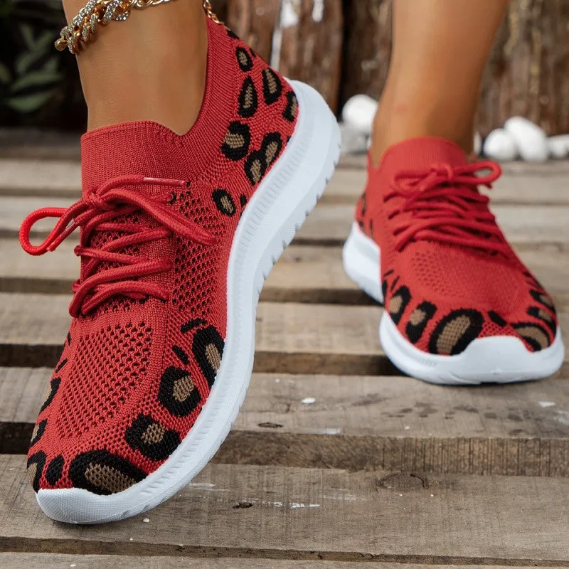 deanwangkt - Red Casual Sportswear Daily Patchwork Frenulum Round Comfortable Shoes