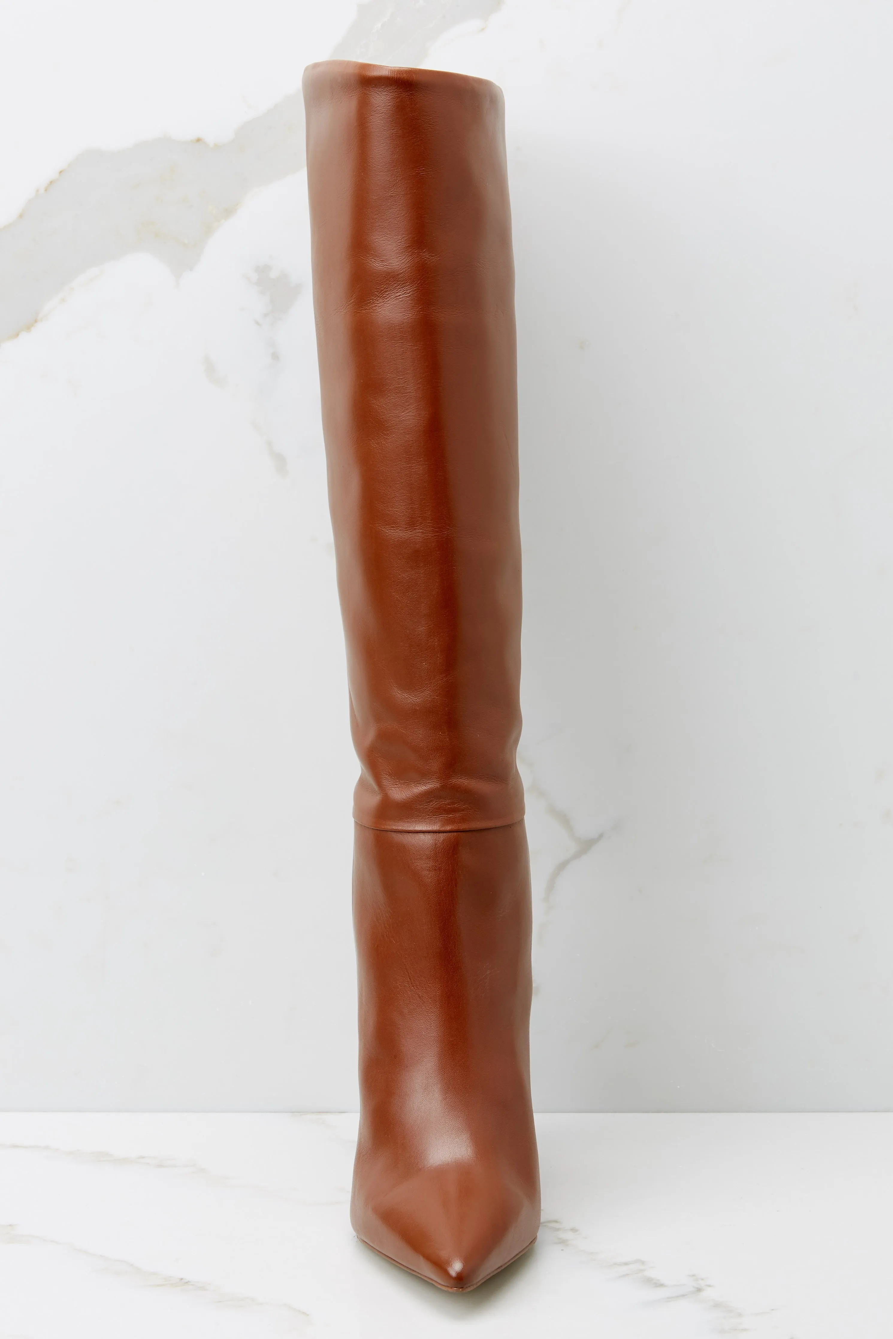 Handles Cognac Knee High Boot