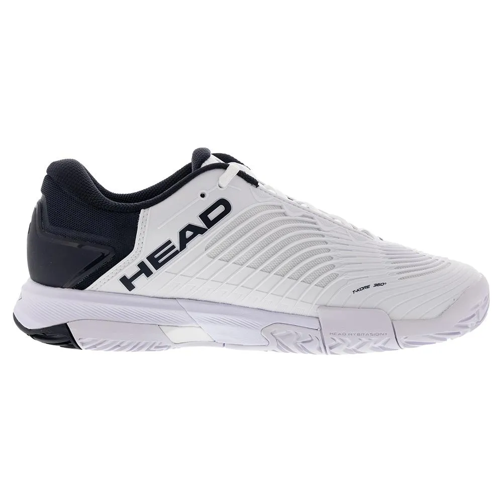 Junior`s Revolt Pro 4.5 Tennis Shoes White and Blueberry