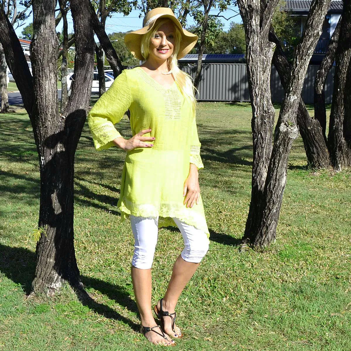 Lime Yellow Yamba Tunic