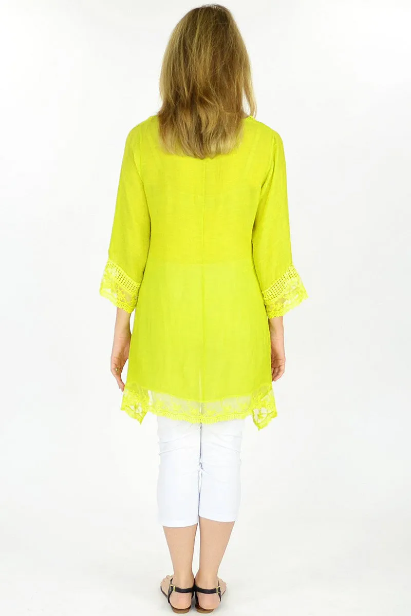 Lime Yellow Yamba Tunic