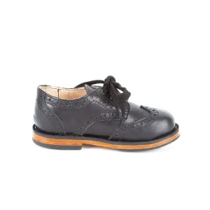 MK1081 - Brogue Oxfords Shoes Black [Children's Leather Shoes]