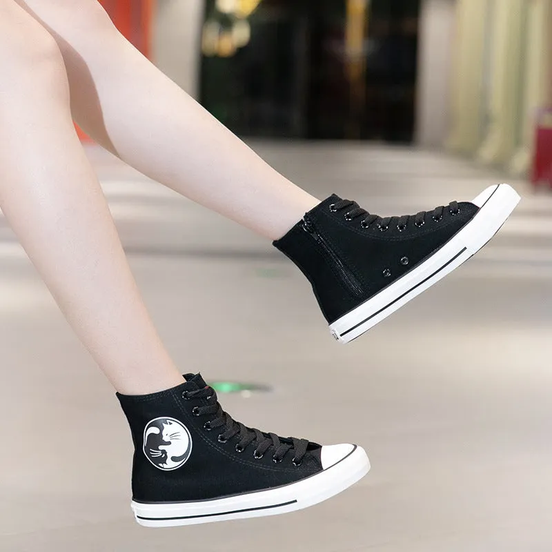 Owlkay Casual   Breathable High-Top Shoes