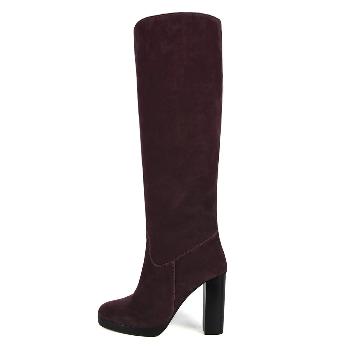 Ribes suede, burgundy