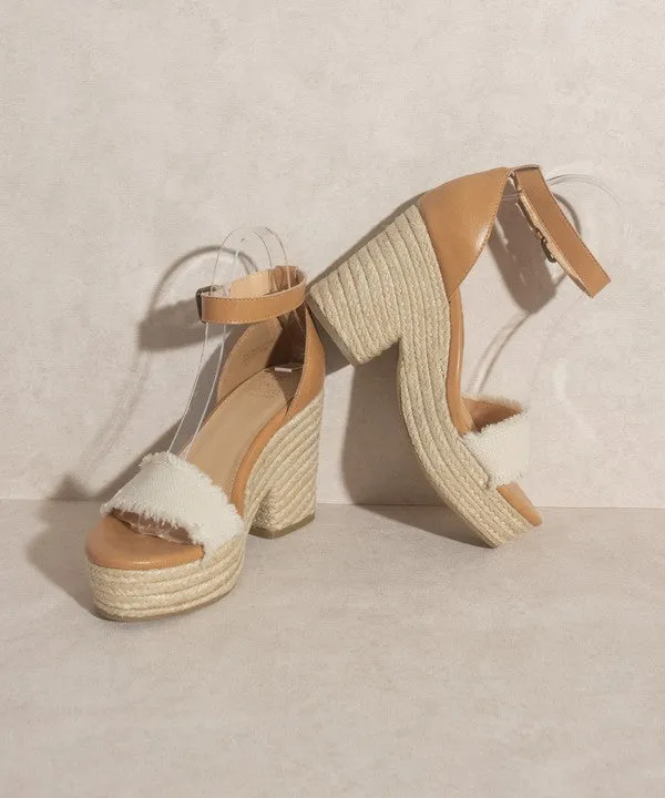 Riley - Espadrille Platform Sandal