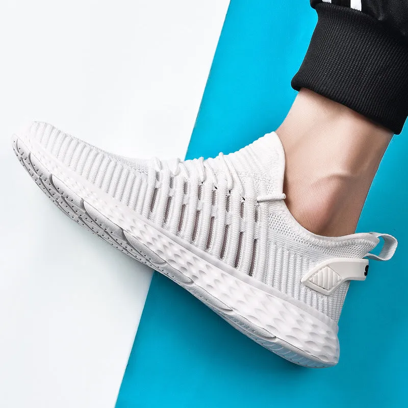 Sneakers flying woven mesh casual running shoes