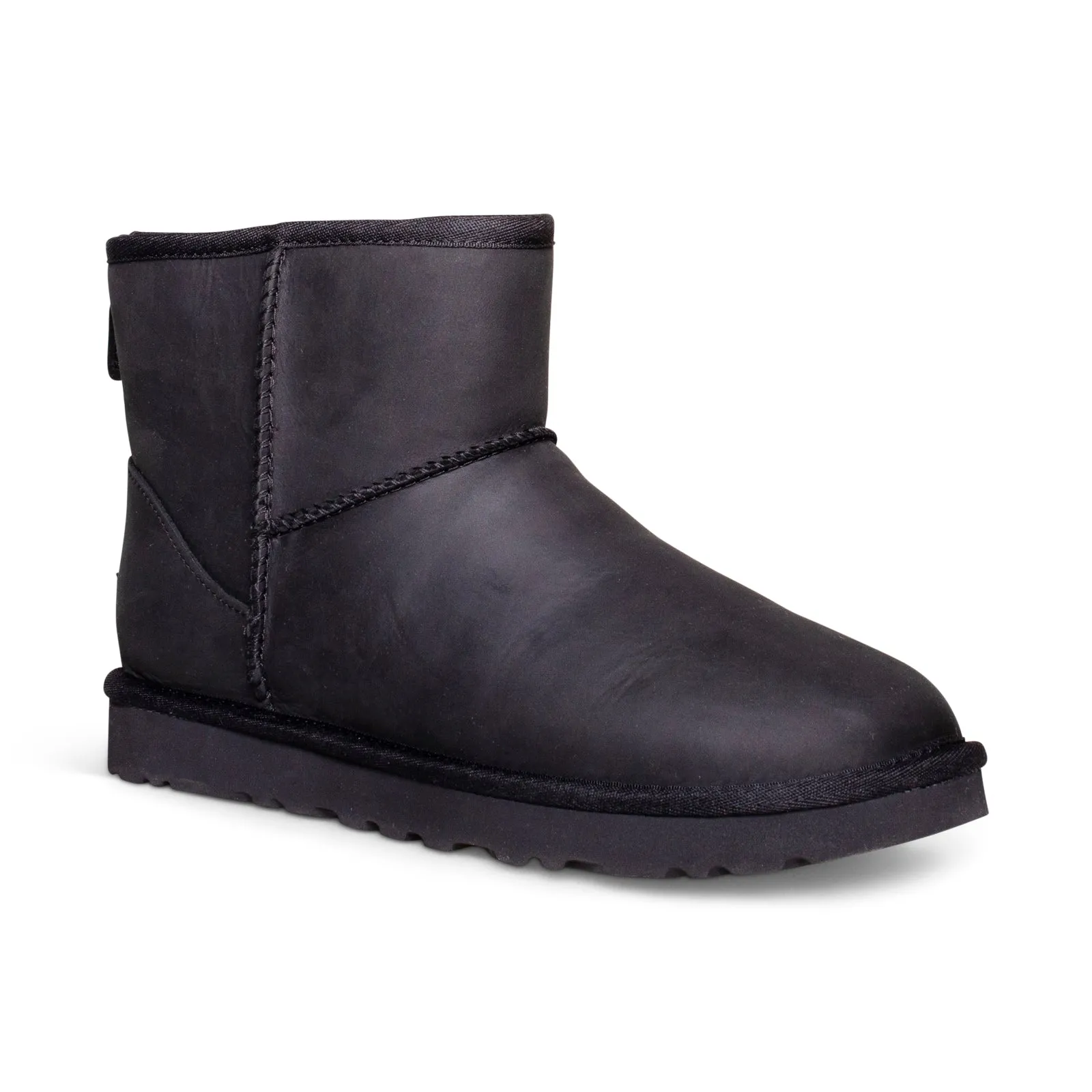 UGG Classic Mini Leather Black Boots