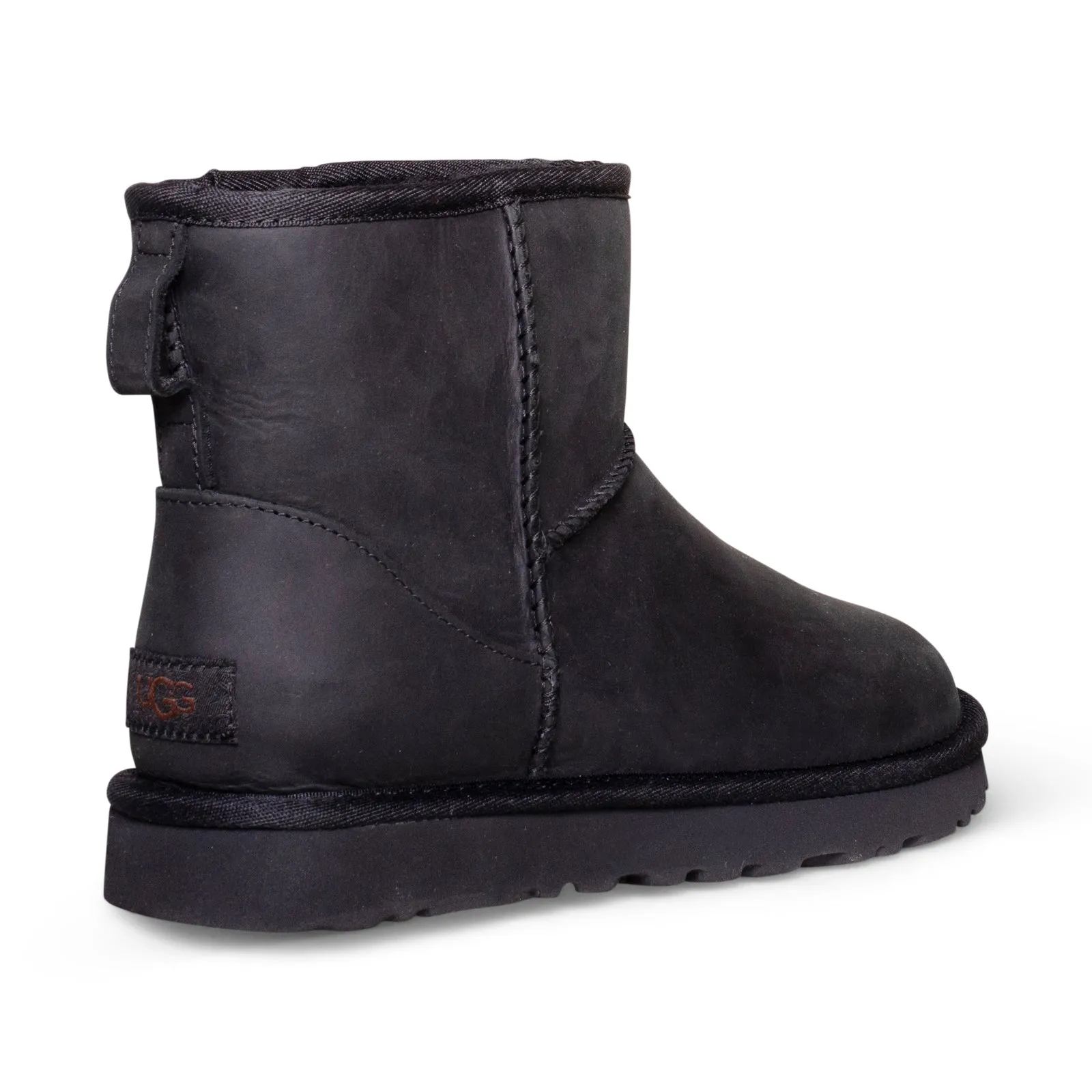 UGG Classic Mini Leather Black Boots